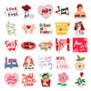 50-Sheet Self-Love Graffiti Stickers: Motivational Phrases, Waterproof DIY Journal & Card Making
