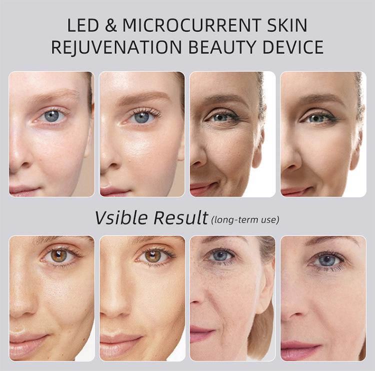 Portable 5-Color Light Eye Vibration Massager with Voice Broadcast