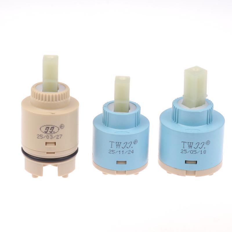 1Pcs Plastic Ceramic Cartridges Ceramic Disc Cartridges Mixer Faucet Thermostatic Cartridges Faucet Disc Valve For Mixer 35/40Mm