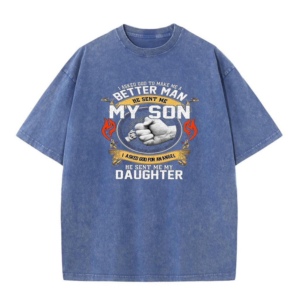 Vintage Oversized Graphic Tee - Y2K Acid Wash Heavyweight T-Shirt For Men & Women (Unisex Streetwear)