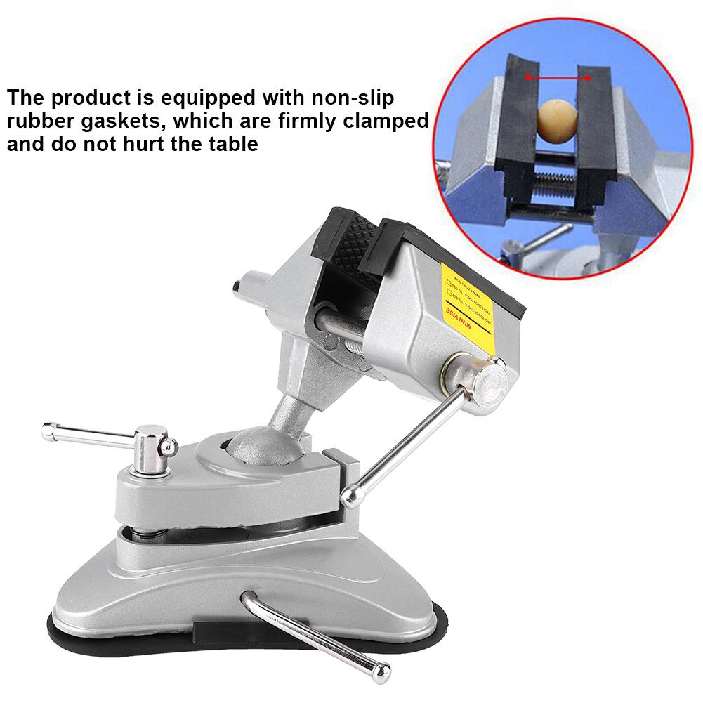 Aluminum Alloy 360 degrees Rotating Clamp Vise 70mm Jaw Width Vise Table Clamp for Workbench Woodwork