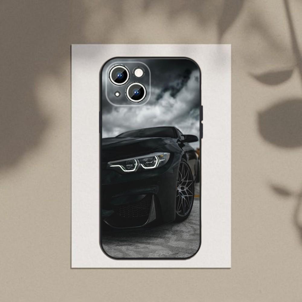 

B-Blue Red Car Phone Case Phone Case For Apple iPhone 15,14,13,12,11,XS,XR,X,8,7,Pro,Max,Plus,mini Silicone Black Cover iPhone13