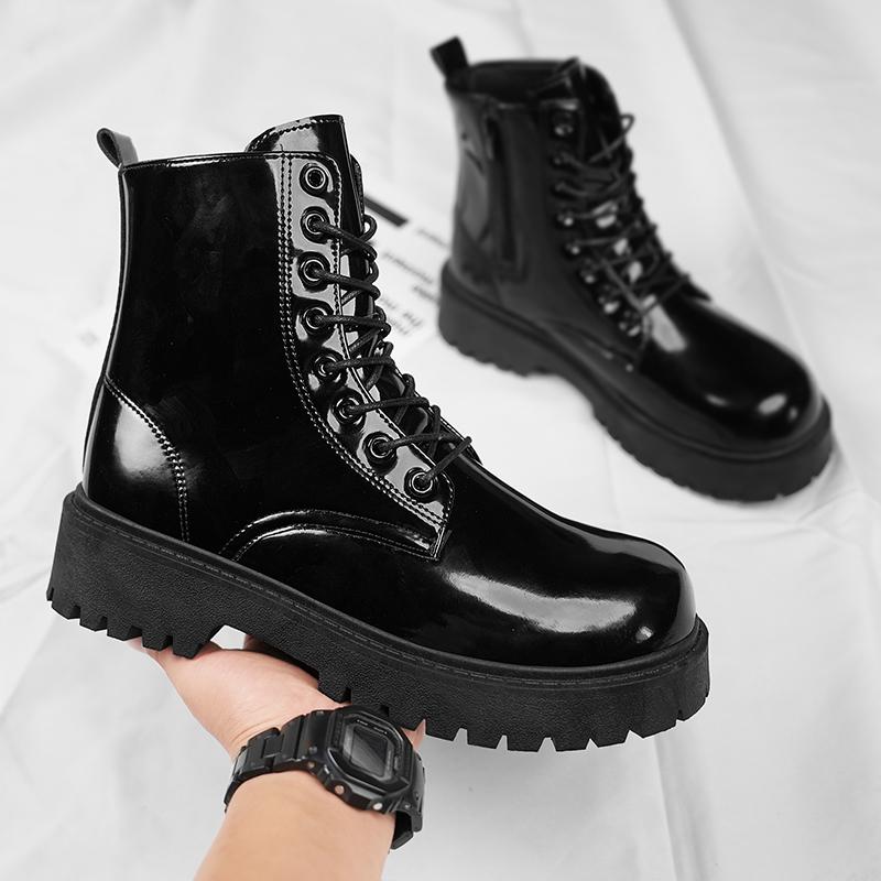 Mode CYYTL Stiefel Herrenschuhe Lässig Outdoor Plateau Leder Walking Sport Mode Luxus Designer Paar Unisex Damen Knöchel Chelsea