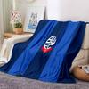 Bolton Wanderers Crest Design Flannel Blanket, Soft Polyester, Modern Design, All-Season for Camping, Travel, Gifts for Holidays or Birthdays