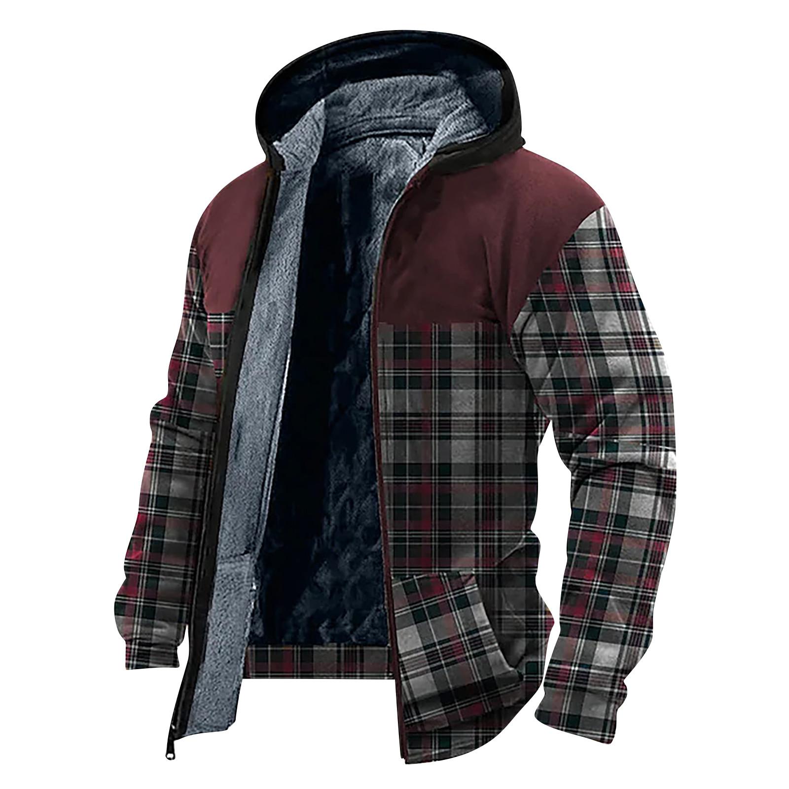 

Мужская повседневная камуфляжная спортивная толстовка с длинным рукавом на молнии с капюшоном, куртка, пальто M винный