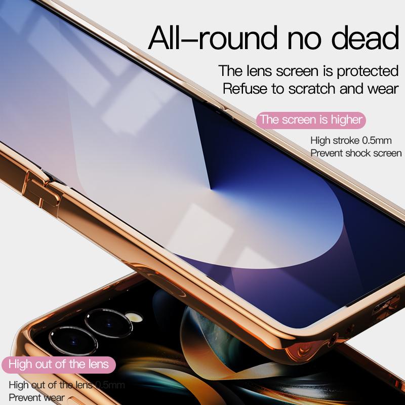 Electroplating 6D Astronaut Plastic Phone Case for Samsung Galaxy Z Flip 7 FE 6 5 4 3 Flip7Magnetic Ring Holder Shockproof Cover