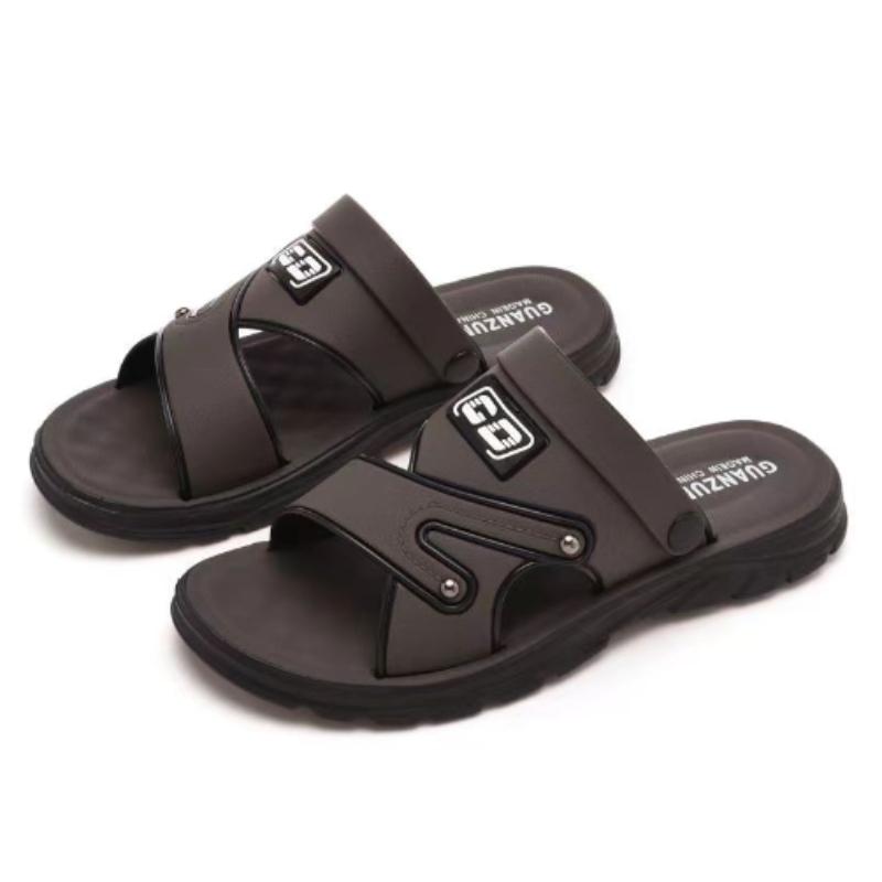 Men's Sandals Anti Slip Beach Shoes 2025 New Summer Versatile Anti Odor Dual Purpose Men's Fashion Waterproof Cool Slippers