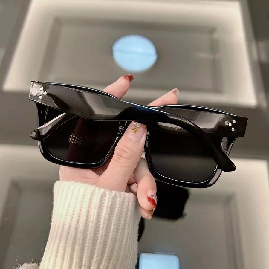 Odolné Vysoce Kvalitní Stylové Čtvercové Sluneční Brýle Dámské Pánské Klasické Retro Módní Brýle Ležérní Oculos Ženské Pánské