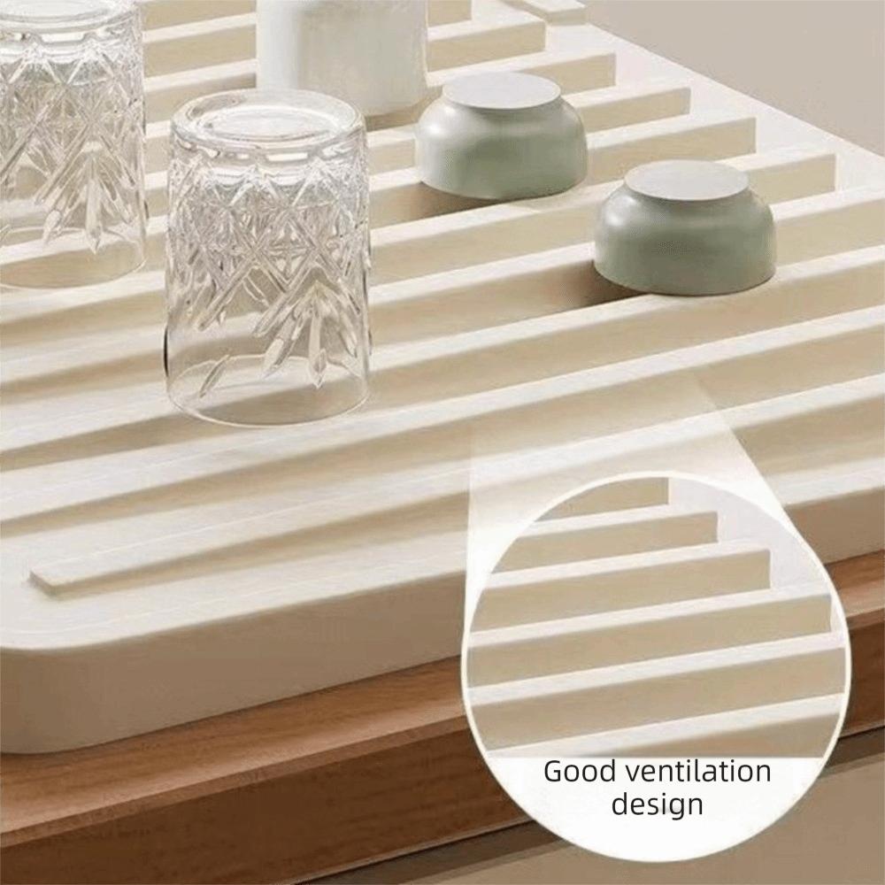 Flexible Thick Silicone Sink Drying Mat Heat-Resistant Kitchen Sink Mat  Bowl Plate Draining