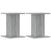 Supports de haut parleurs 2 pcs gris sonoma bois d ingénierie