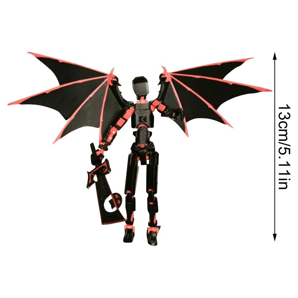 

1/2Packs 13 Robot Action Figure with Sports Accessories Set Multi-Jointed Action Figures Action Figure Dummy Desktop Decorations One Size чёрный