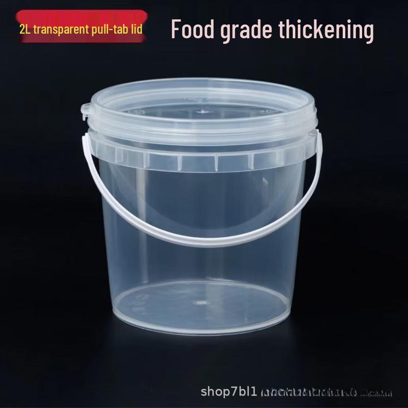 Yicang 2L Transparent Food Packaging Bucket