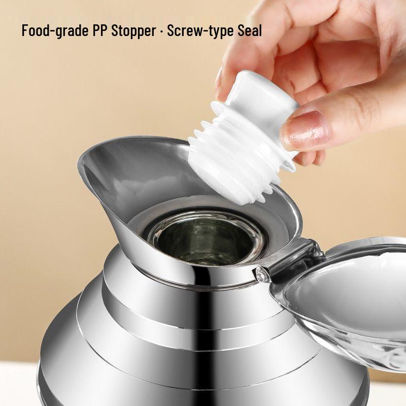 Large Capacity Stainless Steel Thermos Flask with Double Layer Insulation and Glass Liner