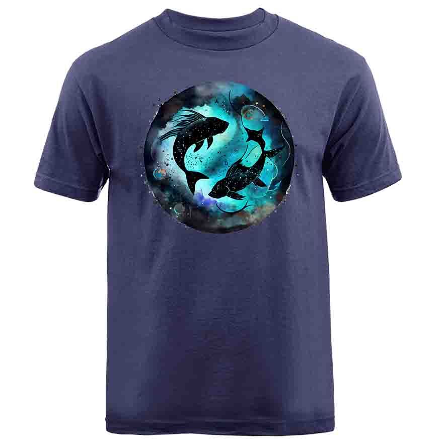 Знак Зодиака Рыбы Гороскоп Астрологический Графический Футболка Унисекс Футболка M