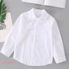 2025 Washable Cotton Lace White Shirt for Girls, Casual Round Neck, Long/Short Sleeves (Medium-Large Sizes)