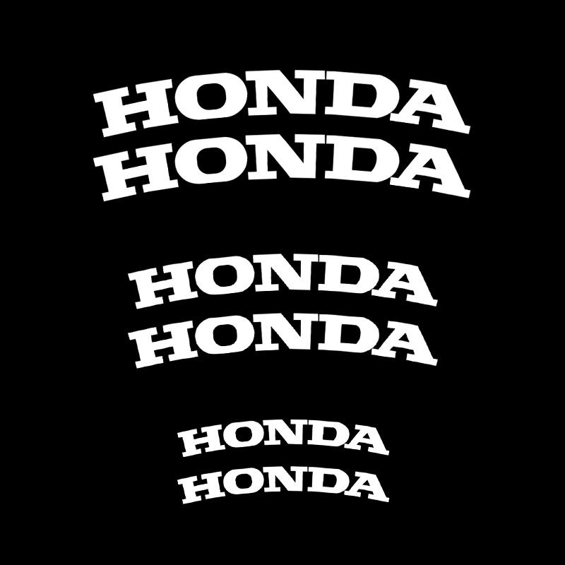 4pcs Car Brake Caliper Stickers Decoration Stickers For Honda Jazz Fit Avancier Crv Accord Pilot City Prelude Mugen Power XR-V FN9