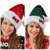 Merry Christmas Decoration Christmas Hat Sequins Beanie Hat Cute Santa Claus Hat  Female/Girls