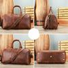 Retro kabelka Pánská velkokapacitní cestovní taška z lícové hovězí kůže Pánská zavazadlová taška