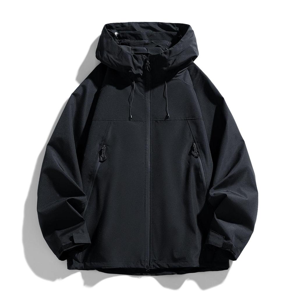 Men's Windproof Outdoor Color Block Casual Jacket - Spring/Autumn Fashionable Windbreaker