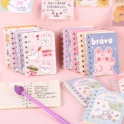 Creative Cartoon Side Flip Notebook Cute Animal Mini Notebooks with Student Stationery Supplies