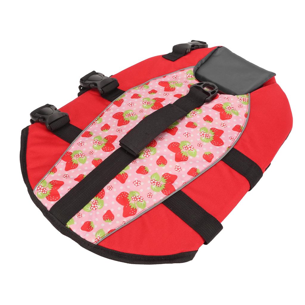 Dog Life Vest Adjustable Tear Resistant Safe Dog Floatation Swimming Jacket with Back Handle for