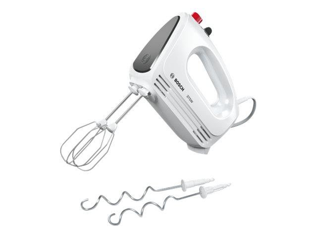 Bosch | Handmixer | MFQ22100 CleverMixx | Handmixer | 375 W | Geschwindigkeiten: 4 | Turbo-Modus | Weiß/Dunkelgrau