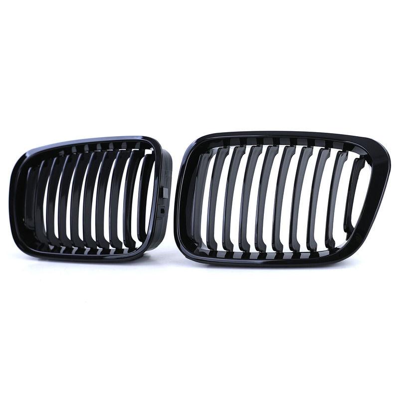 For BMW E46 Sedan 325i 328i 330i 1998-2001 Front Hood Kidney Bumper Racing Grille Mesh Single Line Grill Car Replacement Parts
