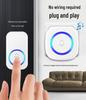 US/UK/EU Two-in-One Wireless Doorbell with Long-Range Remote and Elderly Call Function