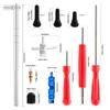 Professional Tire Valves Stem Replacement Tool Set Includes 45 Piece Cores Puller & Installer for Various Vehicle Types