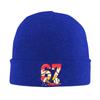 Baseball Drip 67 Cool Player Number 67 Ice Cream Drip Knit Hat Casual Caps Kpop Beanie Hats Winter Design Thermal Bonnet Hats