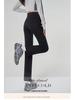 2025 Spring Women's High Waist Black Cigarette Pants - Professional, Casual Nine-Point Trouser Suit