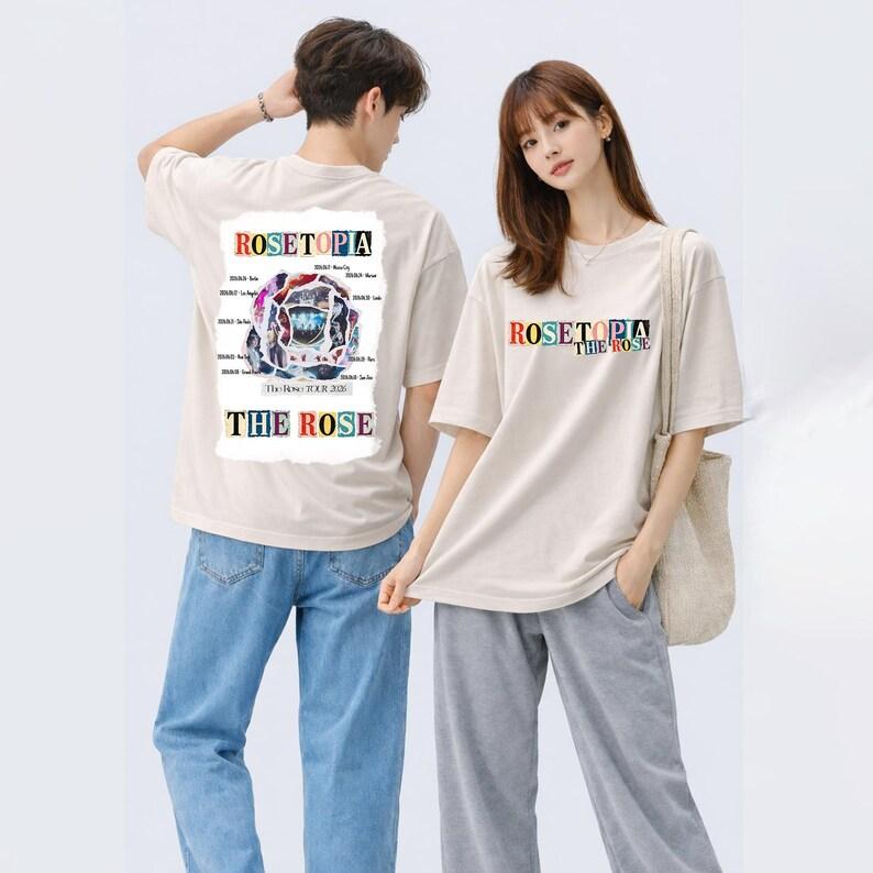 

Summer Fashion Trendy Tee The Rose Rosetopia Tour 2026 T-shirt, The Rose Rosetopia World Tour 2026 Hip Hop Streetwear Oversized Tshirt Y2K M