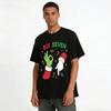 Grinch Christmas Gesture Six Seven Eight Holiday Print Top Pure Cotton T-shirt