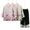 Elegant 2026 Spring Two-Piece Suit for Middle-Aged & Elderly Women - Stylish Top & Casual Fashion.