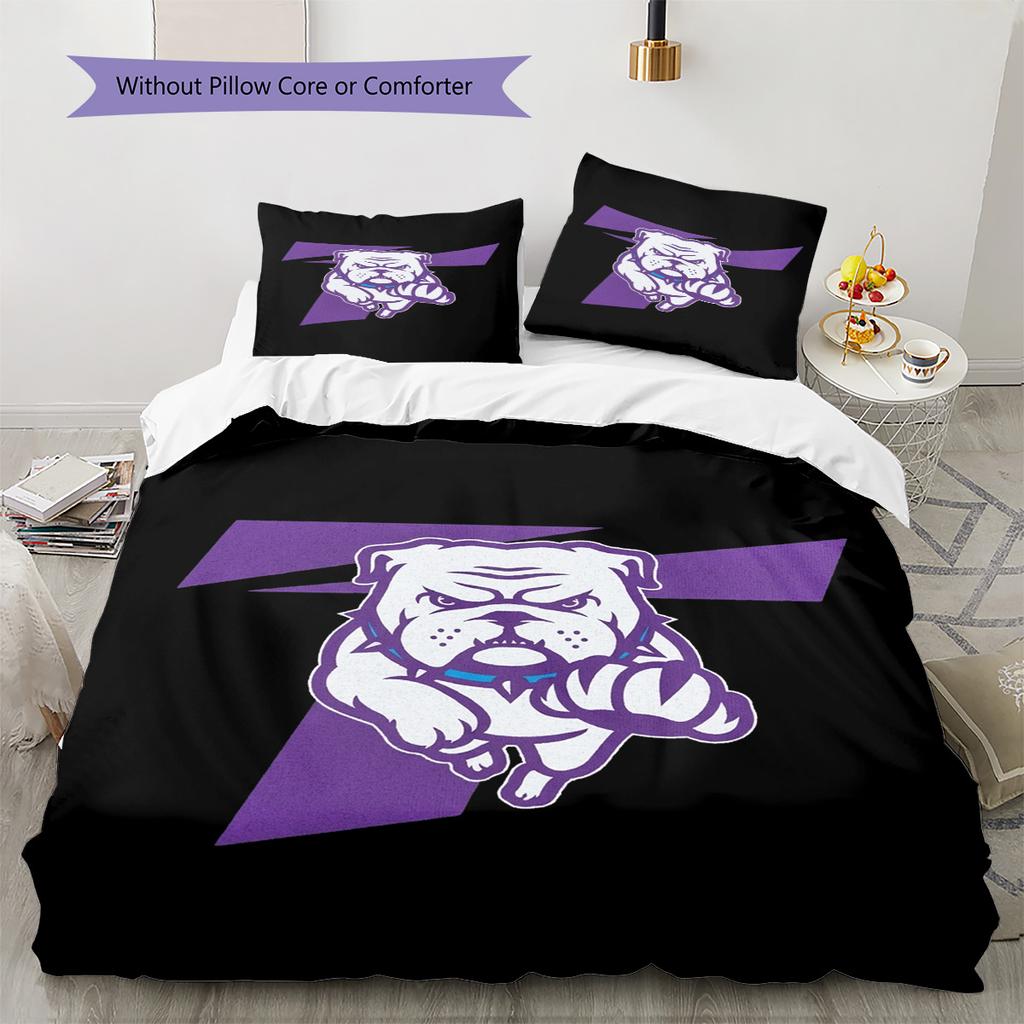 Truman State Bulldogs Pattern Bedding Set Quilt Cover Pillowcase Home Decor Gift (1 * duvet cover + 2 * pillowcase, without core)