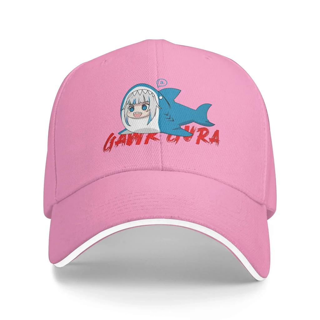 Gawr Gura Casual Baseball Cap Meme  Outdoor Sports Trucker Hat Spring Sun Visor Unisex Unisex Street Style Baseball Caps