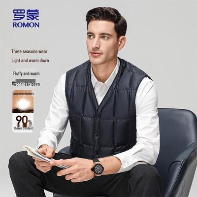 Men's Fashion Warm Casual Down Vest 25093