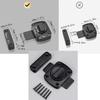 Mechanical Password Cabinet Lock, Rotary Lock for Double Doors, Keyless Combination Door Lock, Black