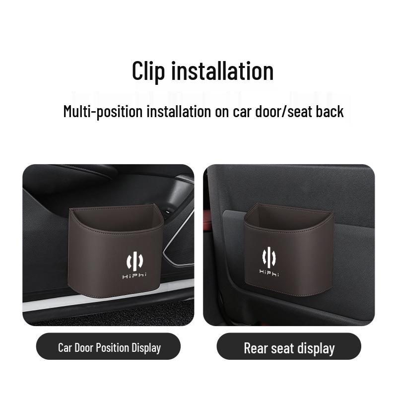 Luxury HiPhi Car Door Trash Can & Cup Holder