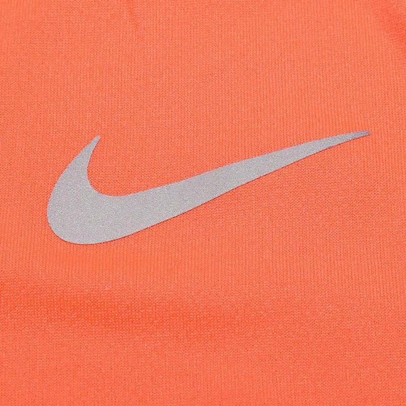 Nike Quick-Dry Long Sleeve Training Pullover T-Shirt Women Tops Orange CU3271-854