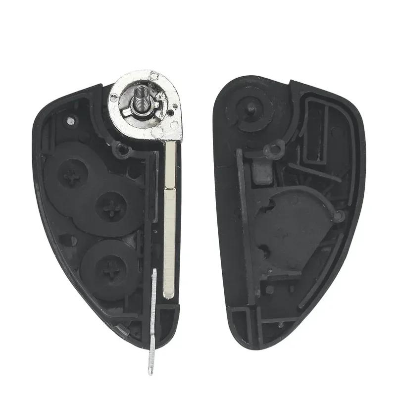 KEYYOU 2/3 Knappar Fällbar Nyckelring För Alfa Romeo Fjärrkontroll Bilnyckel Skal För Alfa 147 156 166 GT Ersättningsnyckelring SIP22 Blad Nej
