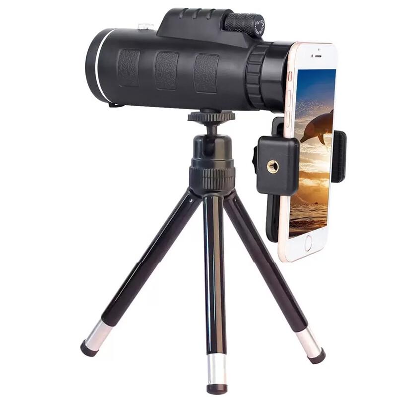 High-Definition Monocular Telescope with Smartphone Holder