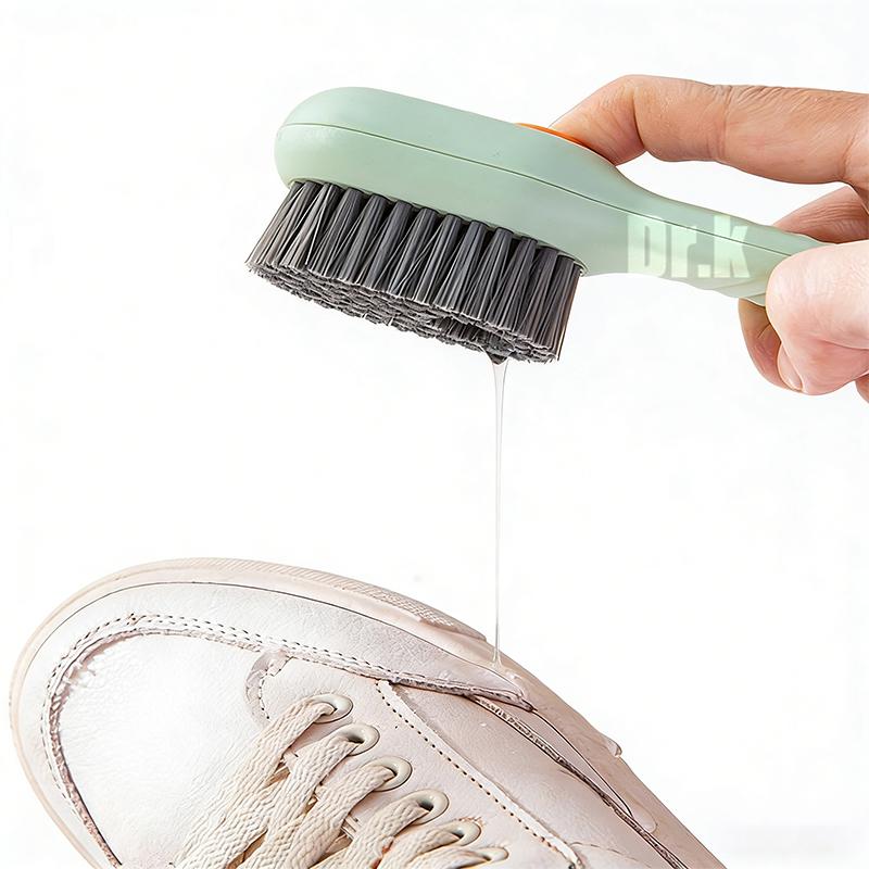 Multifunctional Laundry Brushes, Liquid Dispenser Shoe Cleaning Brush, Shoe Brushes for Cleaning
