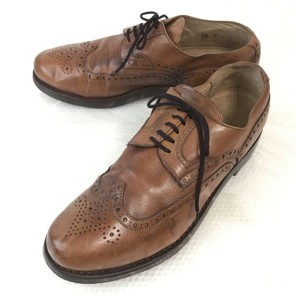 

SZABOR Budapest Handmade Goodyear Welt Wingtip Shoes Size 8.5 27.0cm Brown Dress Shoes(USED)