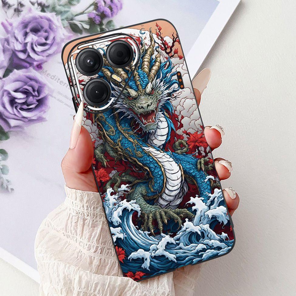 For Tecno Pova 7 5G Cover Case LJ7 Luxury Butterfly Love Fashion Flowers Cool Lion Painted Phone Case For Techno Pova7 5G Bumper