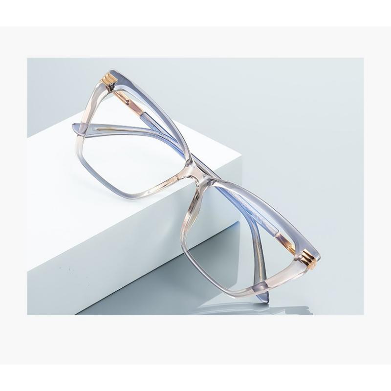 Cat Eye Blue Light Blocking Glasses Women TR90 Anti Ray Eyeglasses Transparent Fashion Eyewear Frame for Woman