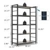 NAIYUFA Bakers Rack,Microwave Oven Stand 5 Tier Utility Storage Shelf with Hooks,Multifunctional Wood Shelf for Kitchen,Bathroom,Livingroom,Storehouse