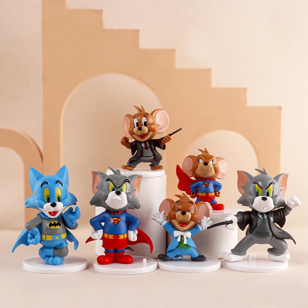 Коллекционные ПВХ фигурки Тома и Джерри для подарка и домашнего декора