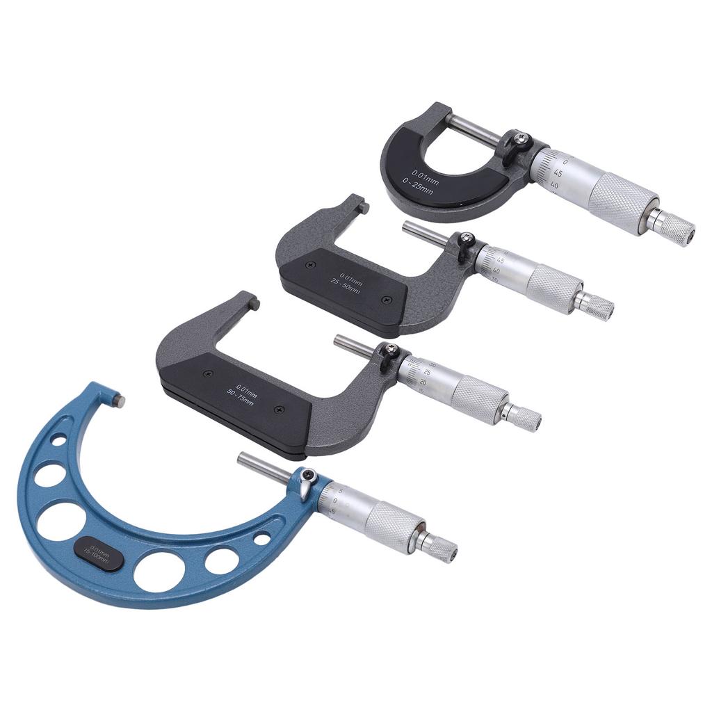 Micrometer Accurate Measurement Alloy Easy To Use Micrometer Measuring Tool Mechanical Structure for Shape Tolerances