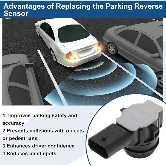 No.66209261586 Reverse Backup Parking Sensor for BMW M2 Base 2016-2018 for BMW 230i 2017-2019 Black Parking Aid Assist Sensor 1 Pc